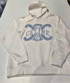 Celine Felpa con cappuccio e logo