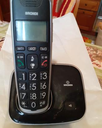 Telefono cordless BRONDI per anziani