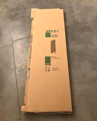 Scarpiera anta unica a specchio ikea bianca