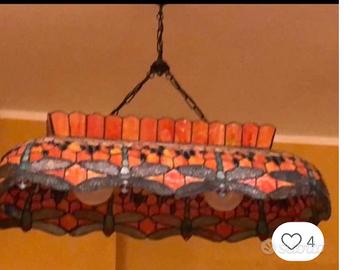 Lampadario colorato tiffany