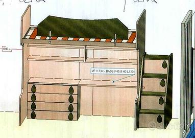 Cameretta Soppalco 1 Piazza e Mezza Arredissima
