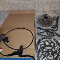 Componenti Shimano 9 V e Freno anteriore 
