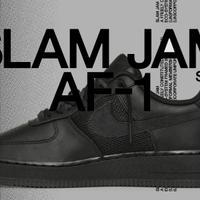 Nike air force 1 black slam jam