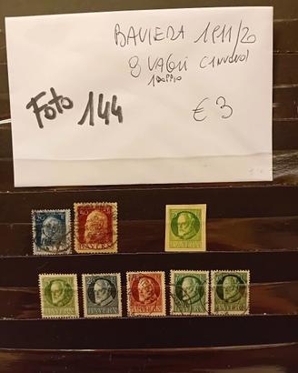 Baviera e Germania francobolli 