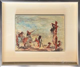 Gianni Vagnetti pittore quadro acquerello