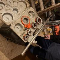 Filiera a cricco per filettatura tubi idraulici