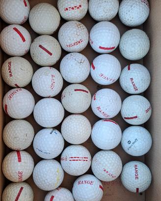 33 palline da golf usate