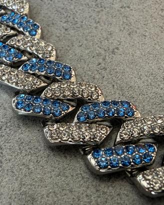 Set collana e bracciale a catena cubana