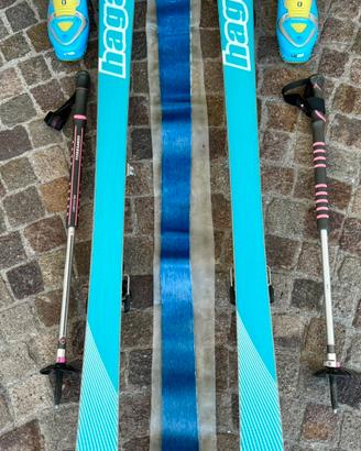 Sci alpinismo completi +scarponi + bastoncini