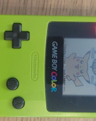 Game boy color verde + super mario land e pokemon