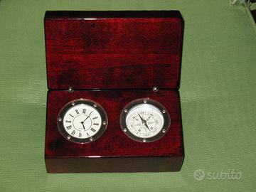 Cofanetto Orologio e Bussola da soprammobile