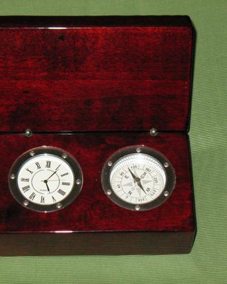 Cofanetto Orologio e Bussola da soprammobile