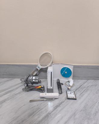 Nintendo Wii White Edition+Accessori,HDD e Giochi