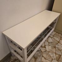 appendiabiti con panca appoggiascarpe