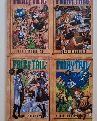 Fairy Tail - Hiro Mashima - Volumi 1-2-3-4