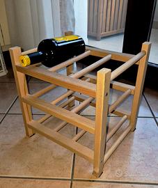 Portabottiglie vino IKEA HUTTEN in legno massiccio