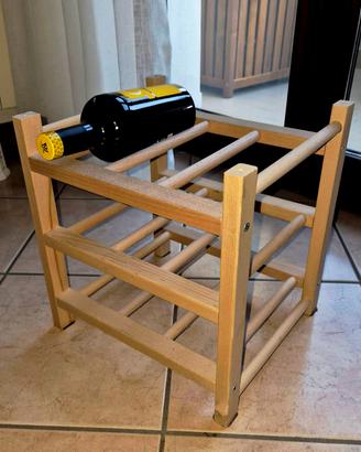 Portabottiglie vino IKEA HUTTEN in legno massiccio