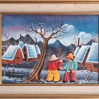 Quadro naif di Jasminka Stipetic