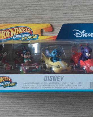 Hot Wheels Racer Verse Disney 4 pack