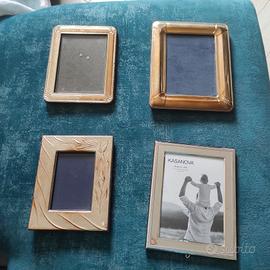 lotto cornici portafoto argento 