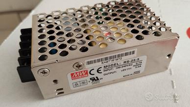Alimentatore MeanWell RS-25-5 da 5V e 5A
