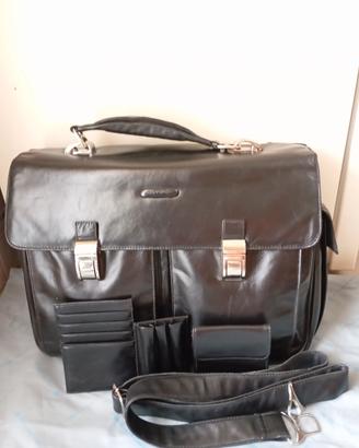 borsa da lavoro Piquadro nera in pelle 