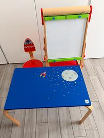 Set scrivania Scratch Spazio + Lavagna Hape