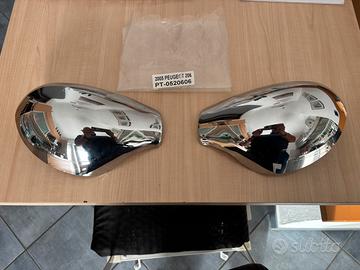 Calotte cromate specchietti Peugeot 206 dal 2005-