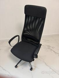 Sedia Ergonomica da Ufficio Nera MARKUS
