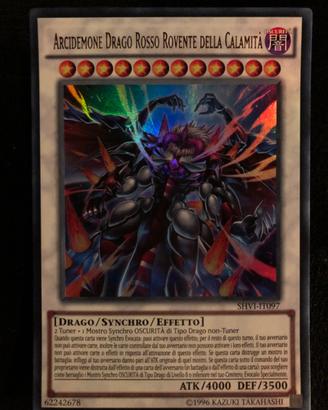 Yugioh arcidemone drago rosso rovente della calami