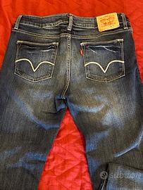 Jeans Levi’s 596/vintage raro/ W32L33/ blu chiaro/