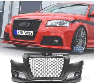 PARAURTI ANTERIORE AUDI A3 8P 08-12 RS NERO PDC