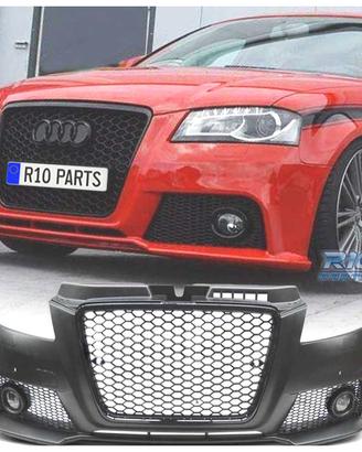 PARAURTI ANTERIORE AUDI A3 8P 08-12 RS NERO PDC