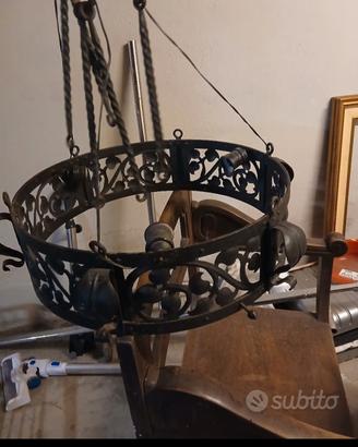 lampadario ferro