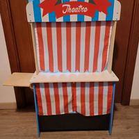 Bancarella/teatrino in legno