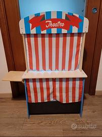 Bancarella/teatrino in legno