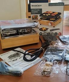 Raclette Grill in Bamboo SilverCrest - 800W