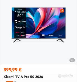 TV 50 pollici Xiaomi TV 50 A PRO 2026