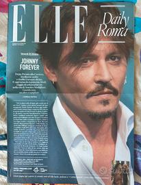 JOHNNY DEPP rivista rara Elle Daily Roma 2024