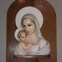 PANNUNZIO - Madonna con Bambino Gesù in ceramica
