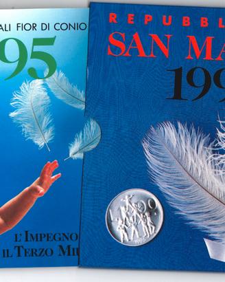 SAN MARINO 1995 - Divisionale FDC con argento #WEU