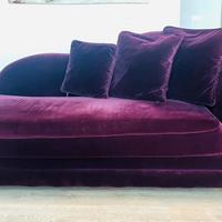 Divano Chaise Longues velluto