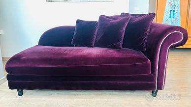 Divano Chaise Longues velluto