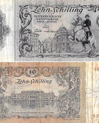 Banconota AUSTRIA 1950 10 schilling Pick 127