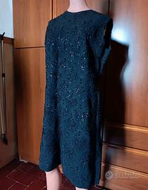 Abito Vintage Sartoriale In Lana Taglia L/XL