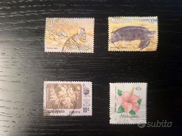 Francobolli Malaysia – Collezione Natura e Flora