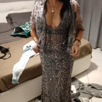 long elegant women's dress ceremony sexy tg. M