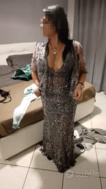 long elegant women's dress ceremony sexy tg. M