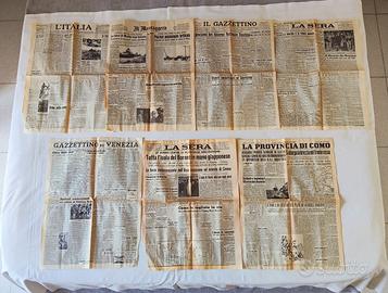 Lotto giornali Seconda Guerra Mondiale (1941-1943)