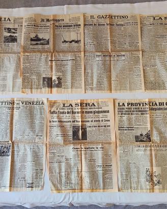Lotto giornali Seconda Guerra Mondiale (1941-1943)
